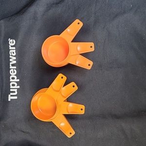 Vintage Tupperware Measuring Cups - Orange
